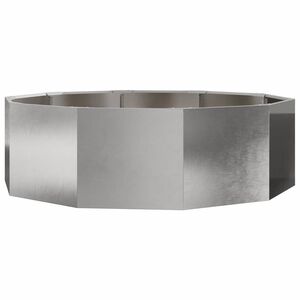 vidaXL Donica Srebrny 120 x 120 x 35 cm Stal nierdzewna