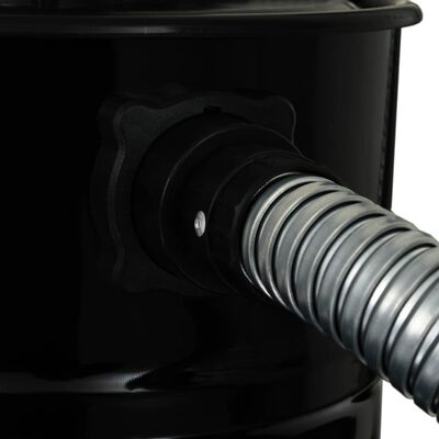 vidaXL Odkurzacz kominkowy z filtrem HEPA, 1000 W, 20 L, czarny