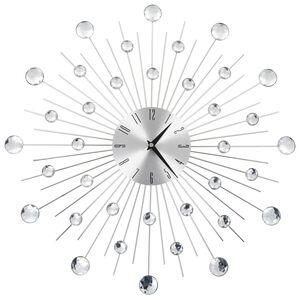 vidaXL Zegar ścienny z mechanizmem kwarcowym, nowoczesny design, 50 cm