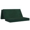 vidaXL Składana Sofa Ł&oacute;żko 120 x 67 x 45 cm Ciemnozielony