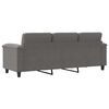 vidaXL 3-osobowa sofa, ciemnoszary, 180 cm, tapicerowana mikrofibrą