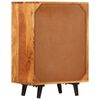 vidaXL Komoda, 55x30x75 cm, lite drewno akacjowe i metal