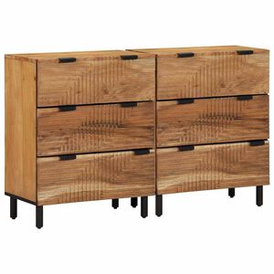 vidaXL Zestaw Kom&oacute;d 2 szt. 120 x 33 x 75 cm Lite Drewno Akacji