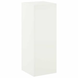 vidaXL Stojak na rośliny Biały 30 x 30 x 80 cm Stal