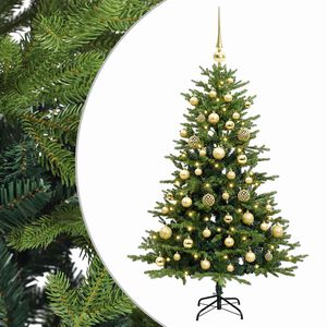 vidaXL Sztuczna choinka z bombką 120 cm 150 LED Ciepła biel
