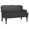 vidaXL Fotel Chesterfield Czarny 119,5 x 64,5 x 75 cm