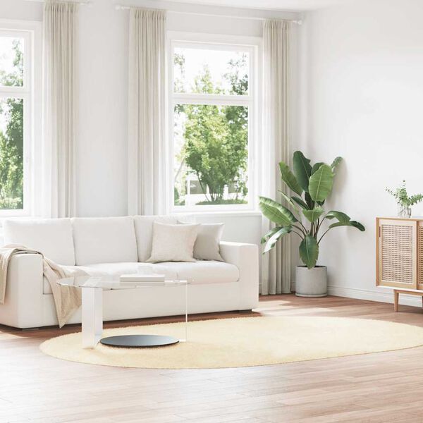 vidaXL Dywan shaggy z długim włosiem, NAVARRA, kremowy, 300x200 cm