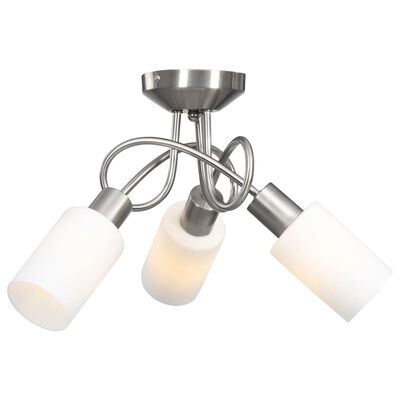 vidaXL Lampa sufitowa z ceramicznymi kloszami na 3 żarówki E14