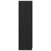 vidaXL Garderoba Czarny Dąb 80 x 50,5 x 180 cm Materiał drewnopochodny