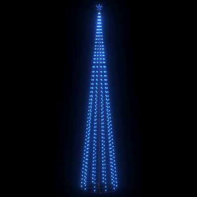 vidaXL Choinka stożkowa, 752 niebieskich lampek LED, 160x500 cm