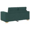 vidaXL Sofa 3 pcs Ciemna zieleń 221 x 80 x 80 cm Tkanina lniana