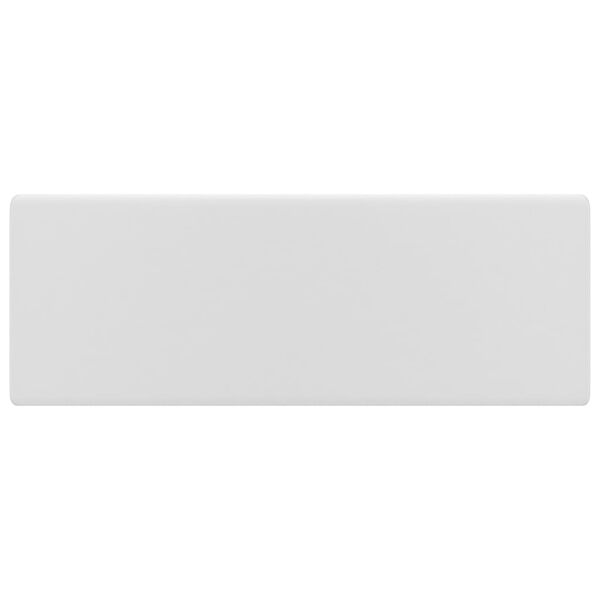 vidaXL Kwadratowa umywalka z przelewem, matowa biel, 41x41 cm