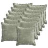 vidaXL Poszewka na poduszkę 12 pcs HOUTEN zielony 45 x 45 cm