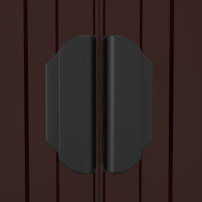 vidaXL Szopa ogrodowa, ciemny brąz, 192x108x223 cm, stal galwanizowana
