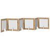 vidaXL Składana bramka dla psa z podp&oacute;rkami 6 pcs Dąb artisan 482 cm