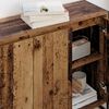 vidaXL Szafka boczna Stare drewno 96,5 x 30 x 75 cm