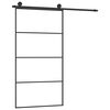 vidaXL Drzwi przesuwne a akcesoriami, 102,5x205 cm, ESG i aluminium