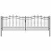 vidaXL Bramka ogrodzeniowa z ostrym szczytem KAMPEN 404 x 125 cm Stal