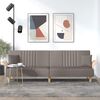 vidaXL Rozkładana kanapa z podłokietnikami, kolor taupe, obita tkaniną