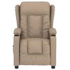 vidaXL Elektryczny fotel rozkładany, cappuccino, obity sztuczną sk&oacute;rą