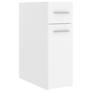 vidaXL Szafka apteczna, biała, 20x45,5x60 cm, materiał drewnopochodny