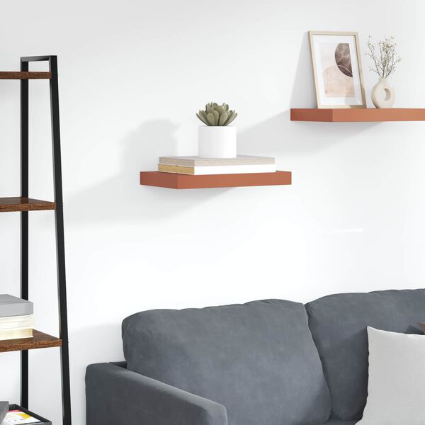 vidaXL P&oacute;łka ścienna Czerwony 40 x 23,5 x 4 cm Materiał drewnopochodny