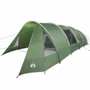 vidaXL Namiot Tunelowy dla 6 Os&oacute;b Zielony i Biały 890 x 470 x 220 cm