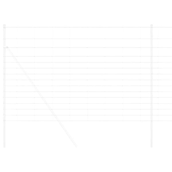 vidaXL Ogrodzenie pastwiskowe Srebrny 50 x 1,6 m Stal galwanizowana