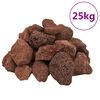 vidaXL Skała wulkaniczna, 25 kg, czerwona, 5-8 cm