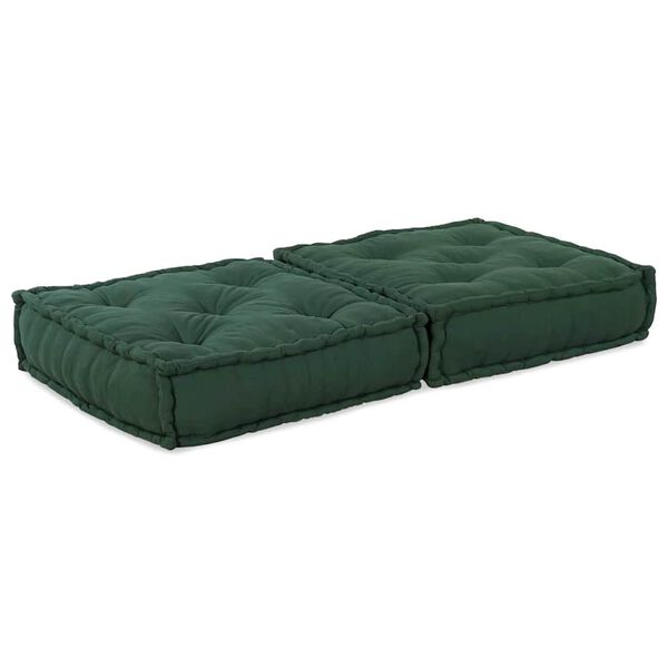 vidaXL Modułowa sofa zielony 70x70x36 tkanina