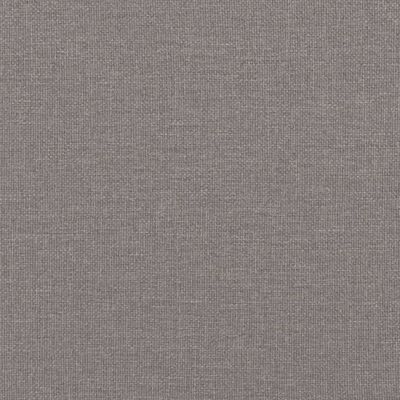 vidaXL Rama łóżka z zagłówkiem, kolor taupe, 200x200 cm, obita tkaniną