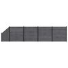 vidaXL Zestaw ogrodzeniowy 5 szt. 792 x 186 cm WPC i aluminium Szary