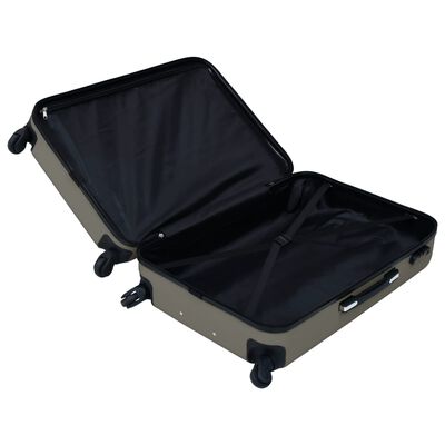 vidaXL Zestaw twardych walizek na kółkach, 2 szt., antracytowy, ABS