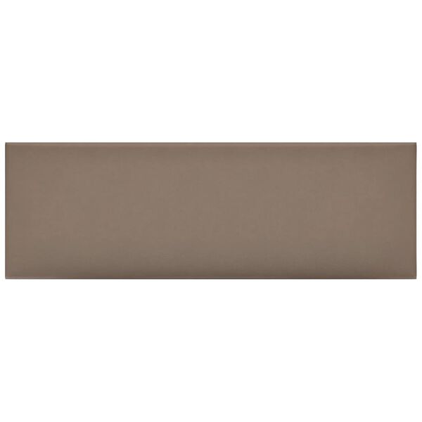 vidaXL Panele ścienne, 12 szt., cappuccino, 90x30 cm, sztuczna sk&oacute;ra