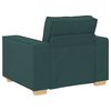 vidaXL Sofa 3 pcs Ciemna zieleń 220 x 80 x 84 cm Tkanina lniana