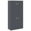 vidaXL Szafka do przechowywania 2 szt. Antracyt 90 x 40 x 180 cm Stal