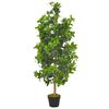 vidaXL Sztuczne drzewko laurowe z doniczką, zielone, 120 cm