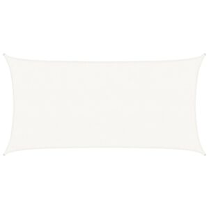 vidaXL Żagiel przeciwsłoneczny, 160 g/m&sup2;, biały, 2,5x5 m, HDPE