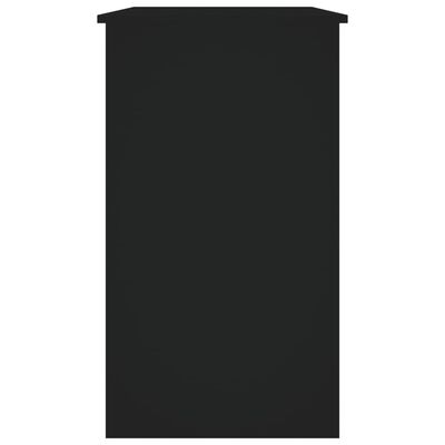 vidaXL Biurko, czarne, 90x45x76 cm, płyta wiórowa