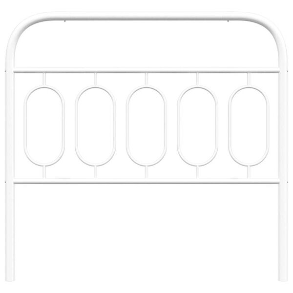vidaXL Metalowe wymienne wezgłowie, białe, 100 cm