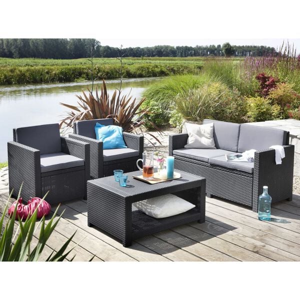 Keter Krzesło ogrodowe Monaco, grafitowe