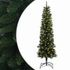 vidaXL Sztuczne smukłe drzewo bożonarodzeniowe 150 cm 150 LED