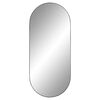 House Nordic Owalne lustro Daisy, czarne