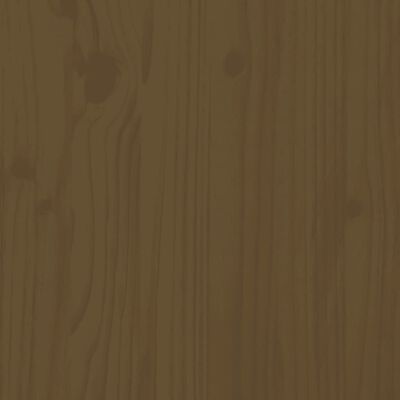 vidaXL Wezgłowie łóżka, miodowy brąz, 127,5x3x60 cm, drewno sosnowe