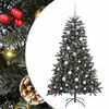 vidaXL Sztuczna choinka z podstawą Zielony 120 cm PVC, plastik i stal