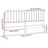 vidaXL Tapicerowane wezgłowie Brązowy i ciemnoszary 180 cm