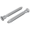 vidaXL Śruby confirmat 2 szt. srebrny &Oslash;7 x 58 mm Metal