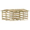 vidaXL Pergole ogrodowe z daszkiem, 4 szt., 100x90x100 cm, sosnowe