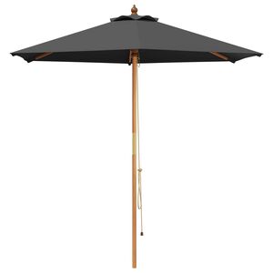 vidaXL Parasolka ogrodowa &Oslash; 270 x 248 cm Lite Drewno Eukaliptusowe