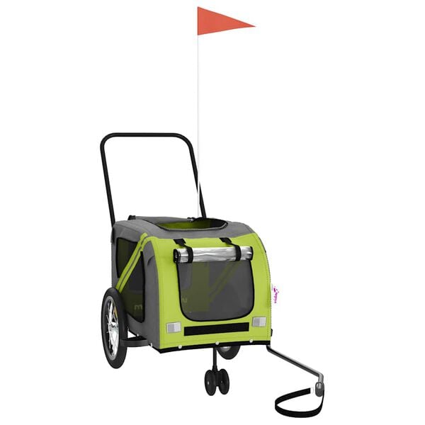 vidaXL Przyczepka rowerowa dla zwierząt, tkanina Oxford i żelazo